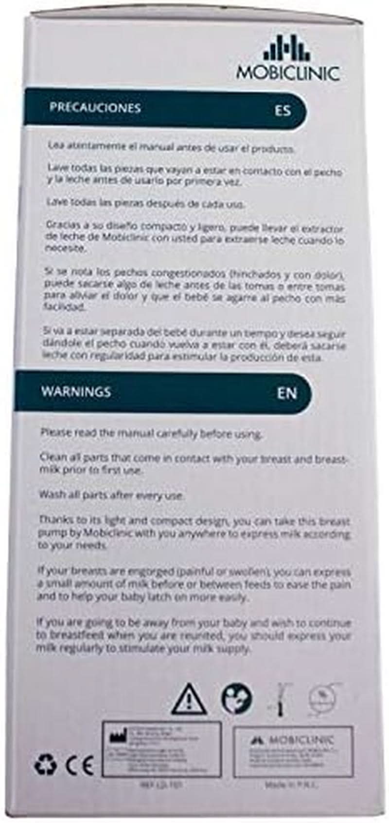 Mobiclinic ®, Pompă de sân manuală, marcă europeană, mâner ergonomic Accesorii Hrana si Alaptare Bebe Naty Shop