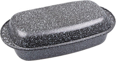 C|H|G Brotback- Und Bratenform Mit Deckel "Granito", Skandia Xtreme Plus: 4-Fach Antihaftbeschichtung in Granitoptik, 37 X 20 X 7 Cm, Made in Germany Matrite si tavi pentru copt Naty Shop