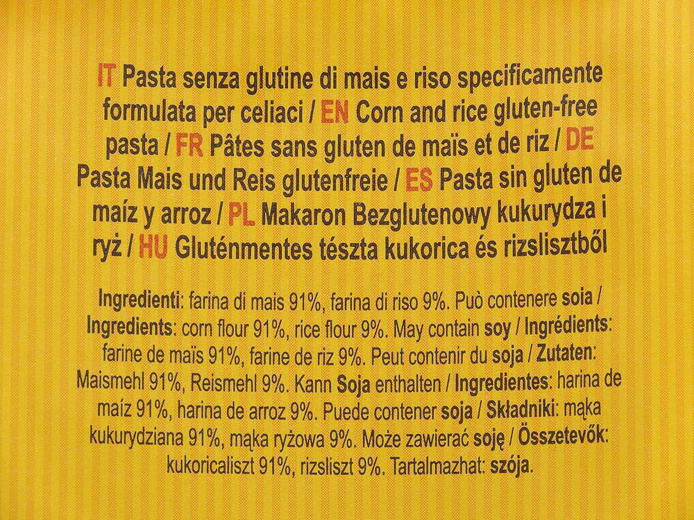 Paste penne fără gluten cu porumb și orez, 400g