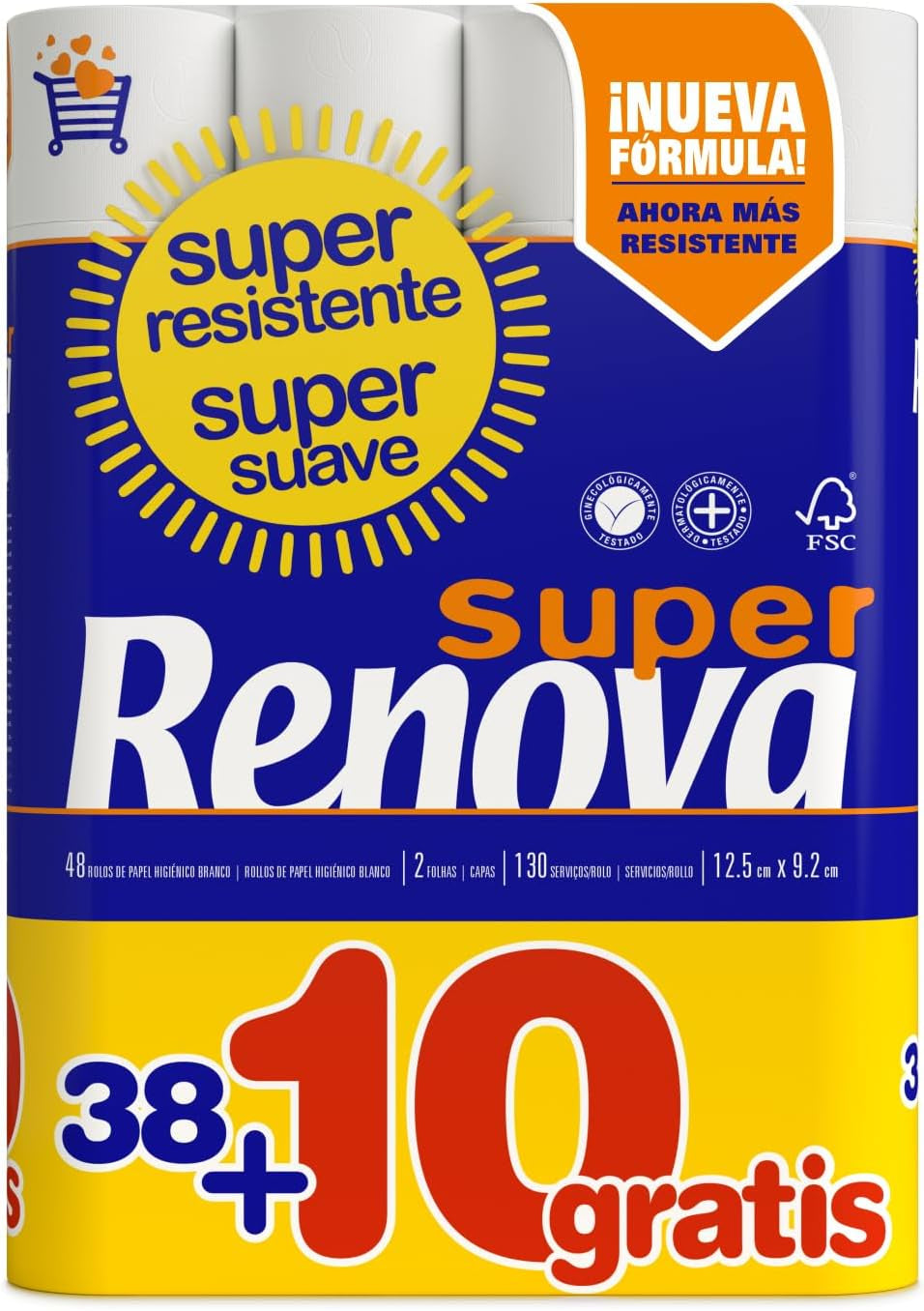 Hârtie igienică Renova Super Prom - 48 role alb