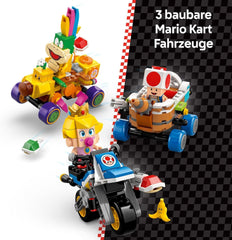 LEGO Super Mario: Mario Kart - Baby Peach & Grand Prix Set, Figuri Nintendo - Toad, Lakitu, Baby Peach și Lemmy, Cadou pentru băieți, fete și gameri de la 8 ani, Jucărie de aventură 72036 Seturi de constructie Besuche den LEGO-Store