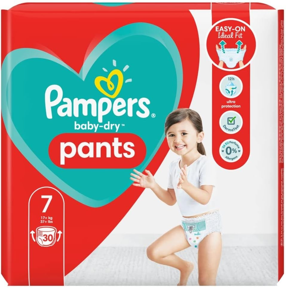 Scutece Pampers 81657566 Baby-Dry Pants, albe