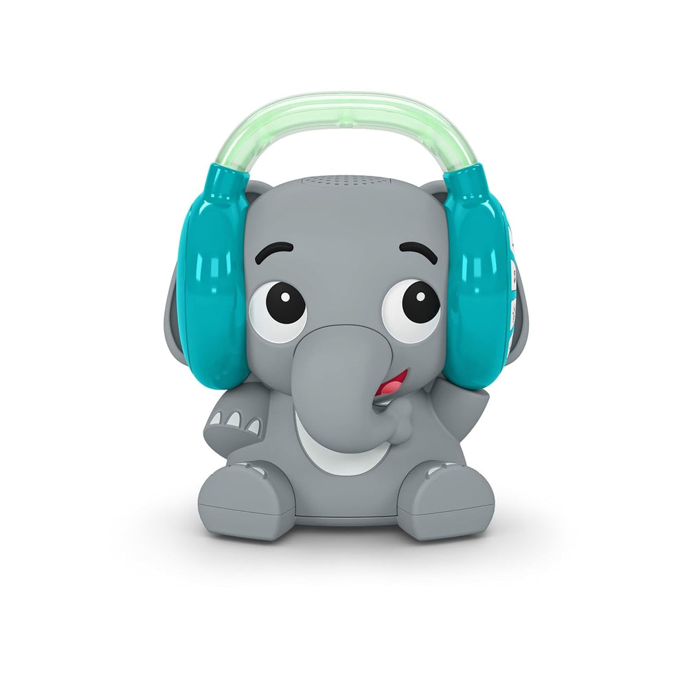 Baby Einstein Earl the Elephant Bluetooth Sound Machine, sistem de muzică + lumină de noapte, de la bebeluș la copil mic Jucarii Bebe Naty Shop Mașină de sunet Earl