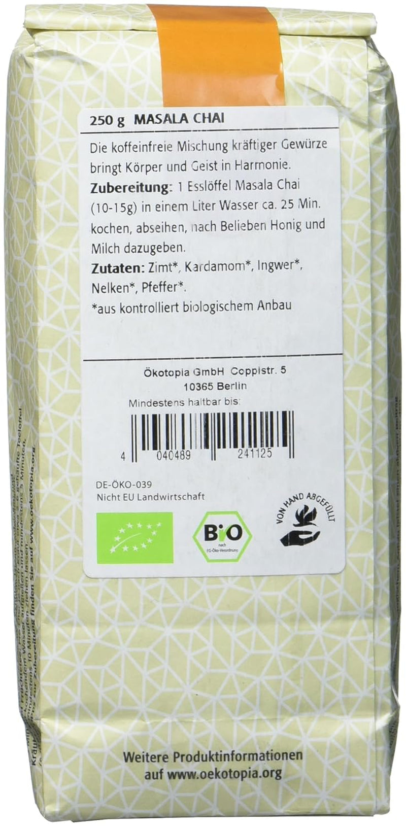 Masala Chai, pachet de 1 (1 x 250 g)