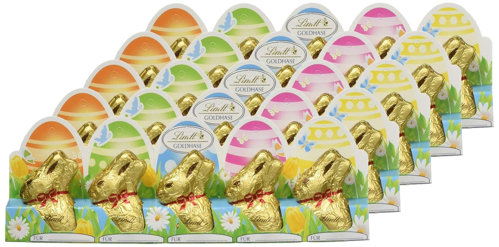 Iepuraș mini auriu, perforat, pachet de 5 (5 x 50 g)