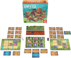 Game Factory 646044 Un oraș pentru Amytis, joc captivant de dueluri, joc tactic pentru 2 jucători cu vârsta de la 10 ani în sus, joc de societate pentru 2 jucători, joc de petrecere