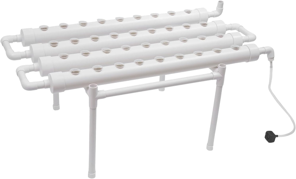 Kit de creștere hidroponică cu 3 straturi, 108 spații de plantare, sisteme de creștere a plantelor fără sol pentru hidroponie, sistem de creștere a plantelor hidroponice în tuburi pentru legume (un singur strat cu 36 de găuri)