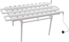 Kit de creștere hidroponică cu 3 straturi, 108 spații de plantare, sisteme de creștere a plantelor fără sol pentru hidroponie, sistem de creștere a plantelor hidroponice în tuburi pentru legume (un singur strat cu 36 de găuri)