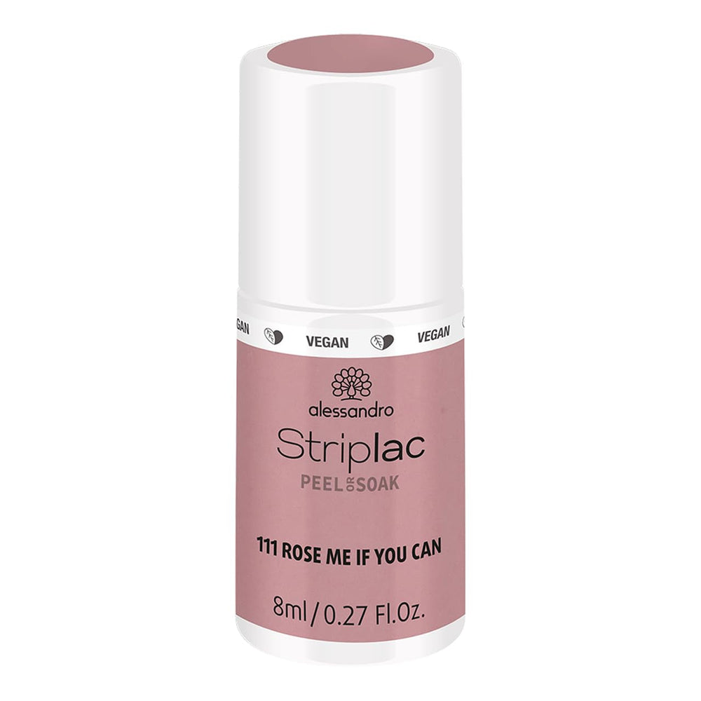 Oja UV alessandro Striplac Classic Rosy Wind – Delicată și de lungă durată – Îndepărtare ușoară datorită tehnologiei de îndepărtare peel-off – Vegană și cruelty-free – 8 ml