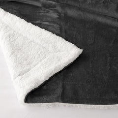 Cosy pătură 150X200Cm negru Fleece pătură Living pătură Sherpa canapea arunca canapea pătură Warm Winter Soft (negru, 150X200Cm) Paturi si Cuverturi Good Nite