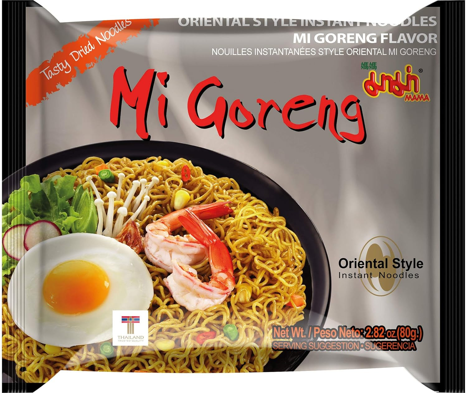 Tăiței instant Mama Mi Goreng 80 g, pachet de 20 (20 x 80 g)