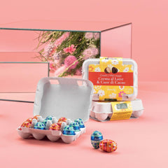 Ovetti - Pachet de 12 ouă de ciocolată, arome mixte, 130 grame Bomboane de Ciocolata Naty Shop