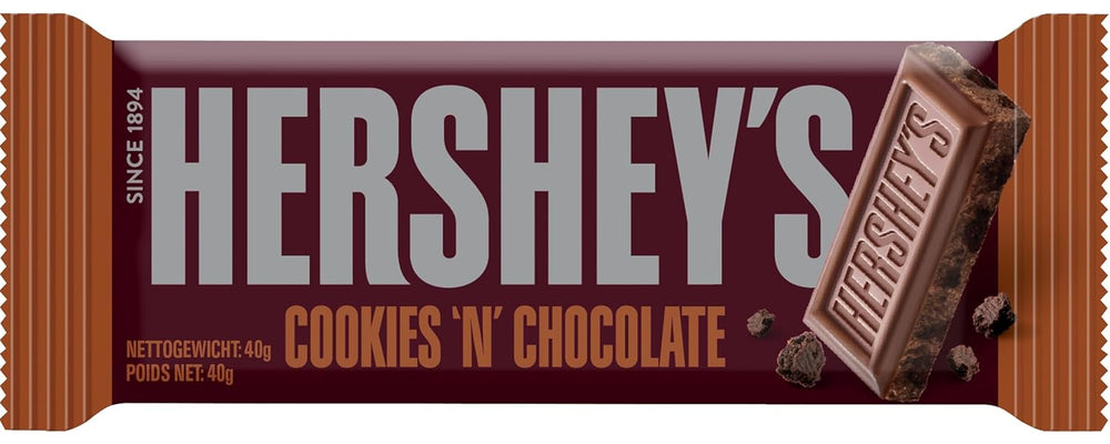 Cookies 'n' Chocolate, pachet de 24 (24 x 40g) – Ciocolată cu lapte care se topește în gură cu bucățele crocante de fursecuri