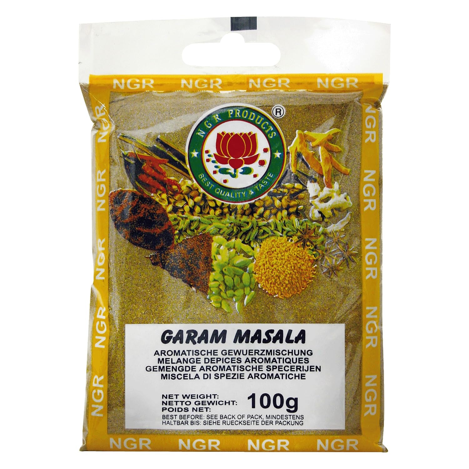 Garam Masala, Gewürzmischung zum Würzen von Gerichten, vegan, halal, glutenfrei (1 x 100 g)
