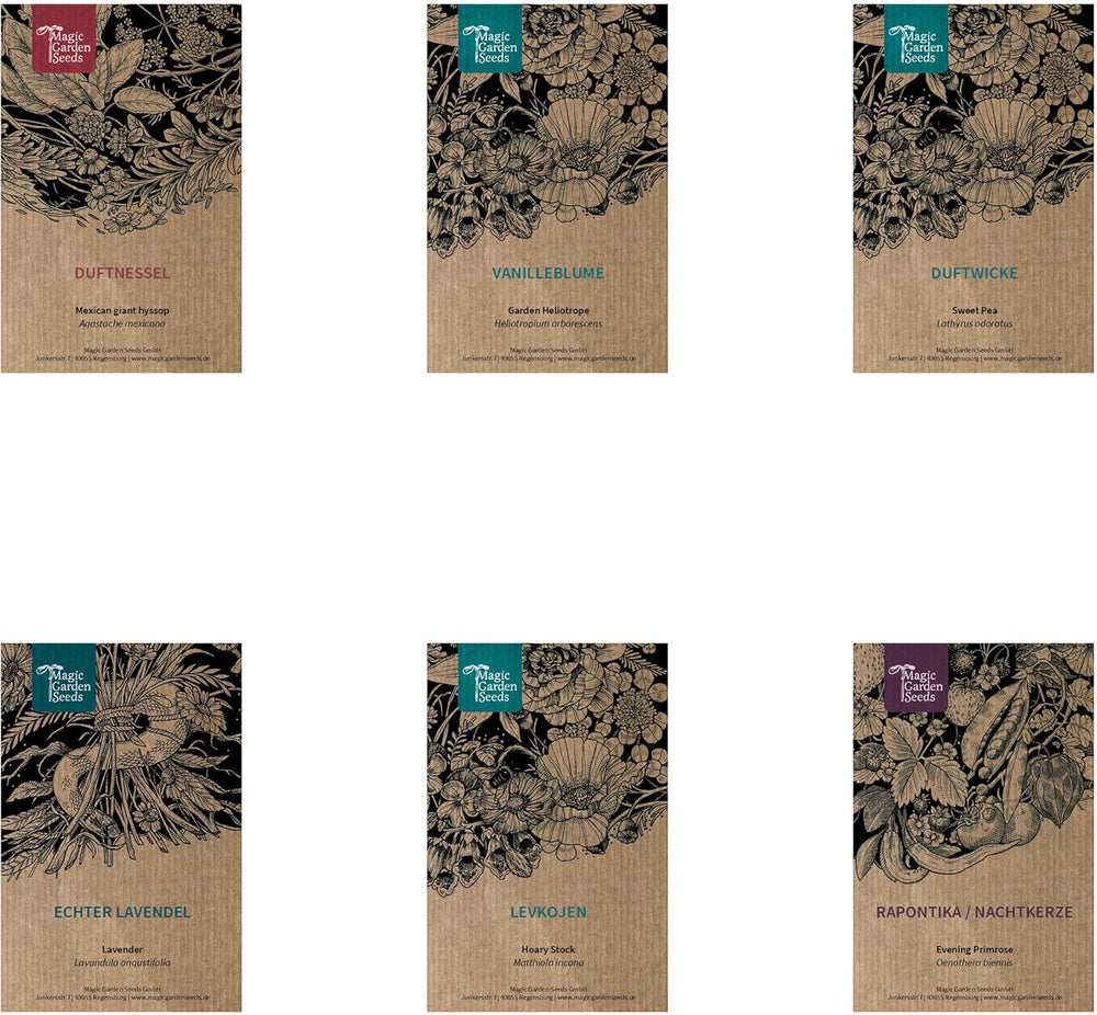 Duftpflanzen - Samenset mit 6 prachtvoll duftenden Blühpflanzen
