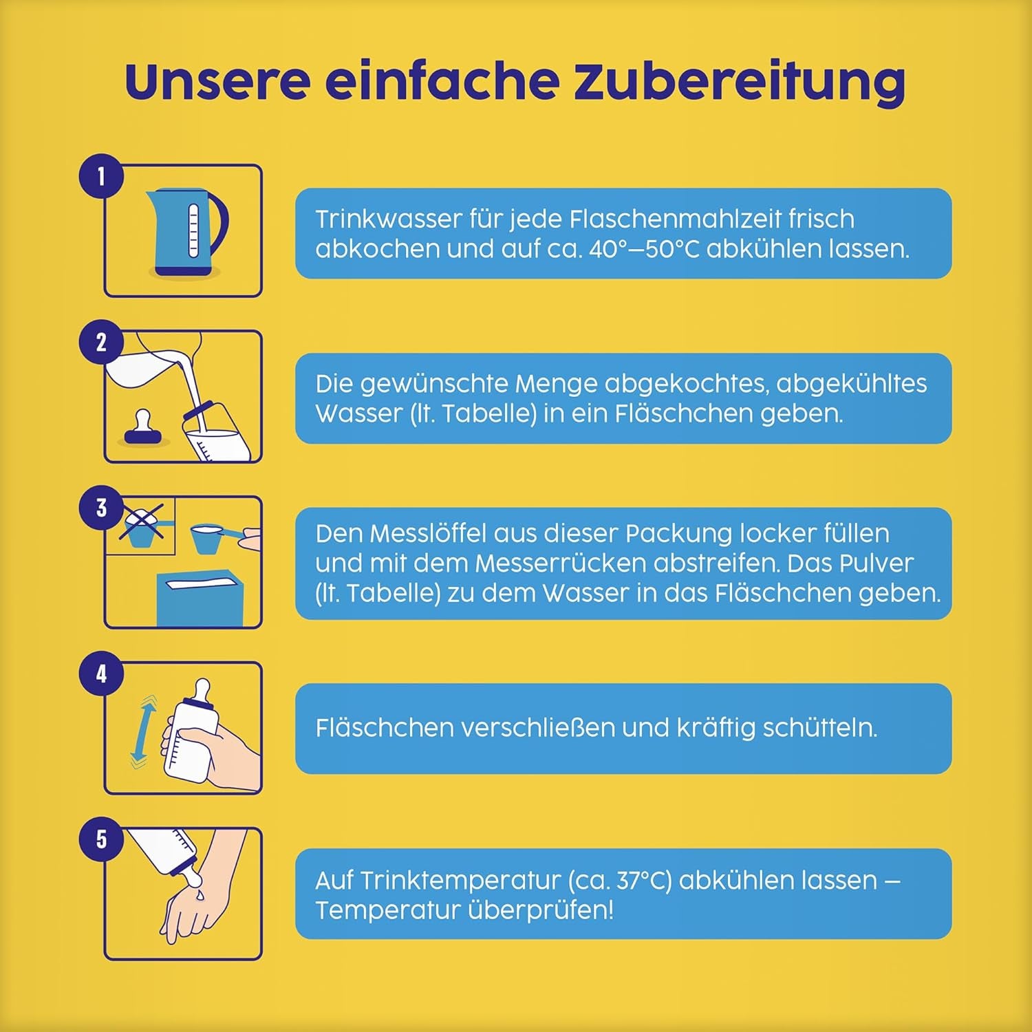 2 Folgemilch (4 x 500g), nach dem 6. Monat, mit Vitamin C und D, Omega-3 (DHA), altersgerecht sättigend