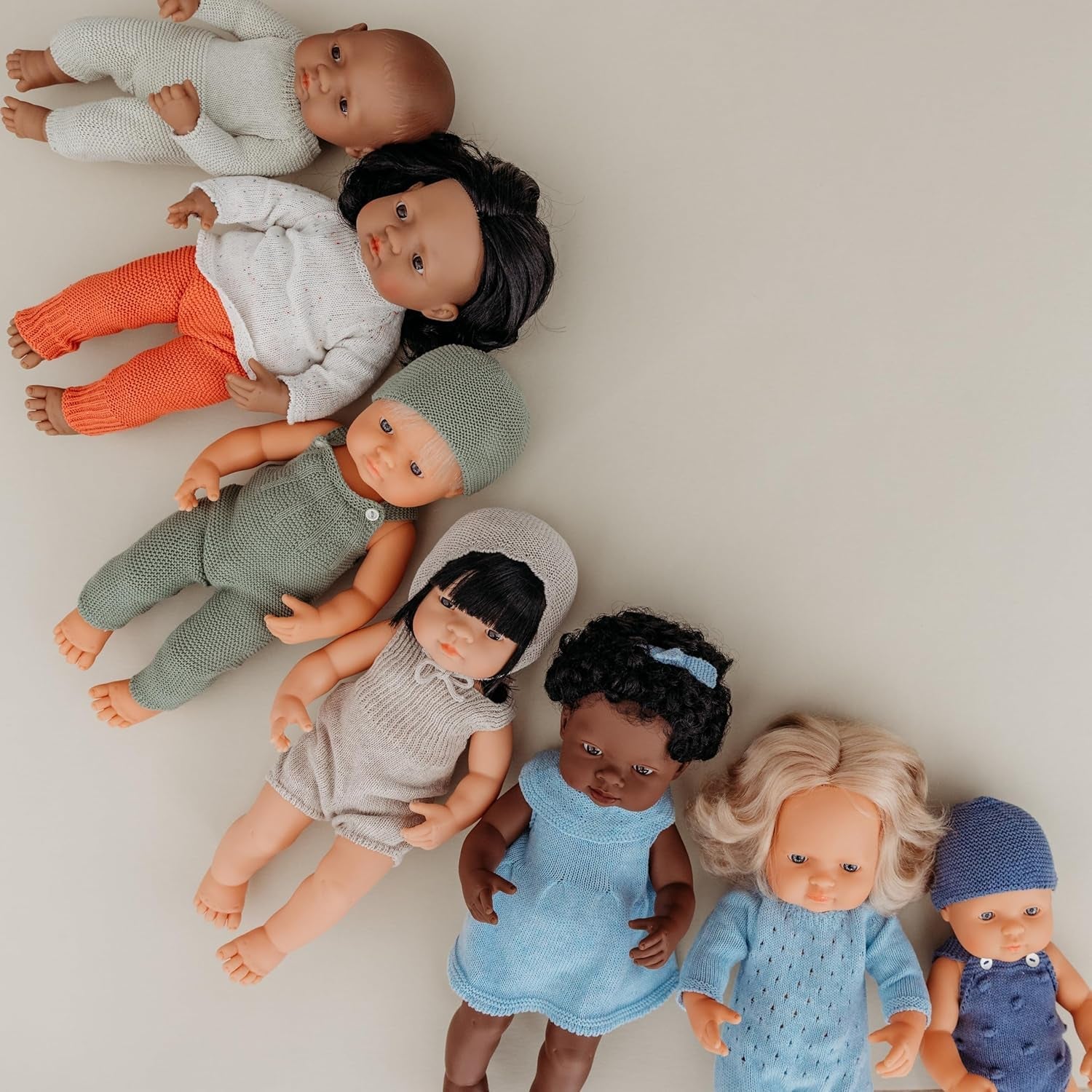 Miniland Babypuppe südamerikanisches Mädchen 38cm-31058, Zufällig