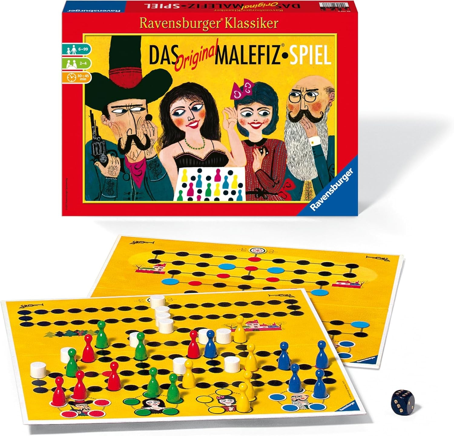 Ravensburger 26737 - Jocul original Malefiz - Joc de familie pentru 2-4 jucători, clasic Ravensburger pentru vârste de la 6 ani în sus