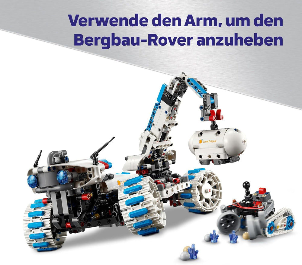 LEGO Technic Lunar Outpost Mondrover-Raumfahrzeug - Interaktives Spielzeug - Kran und Sonnenkollektoren - Robotermodell zum Bauen und Spielen - Geschenk für Jungen und Mädchen ab 10 Jahren 42211