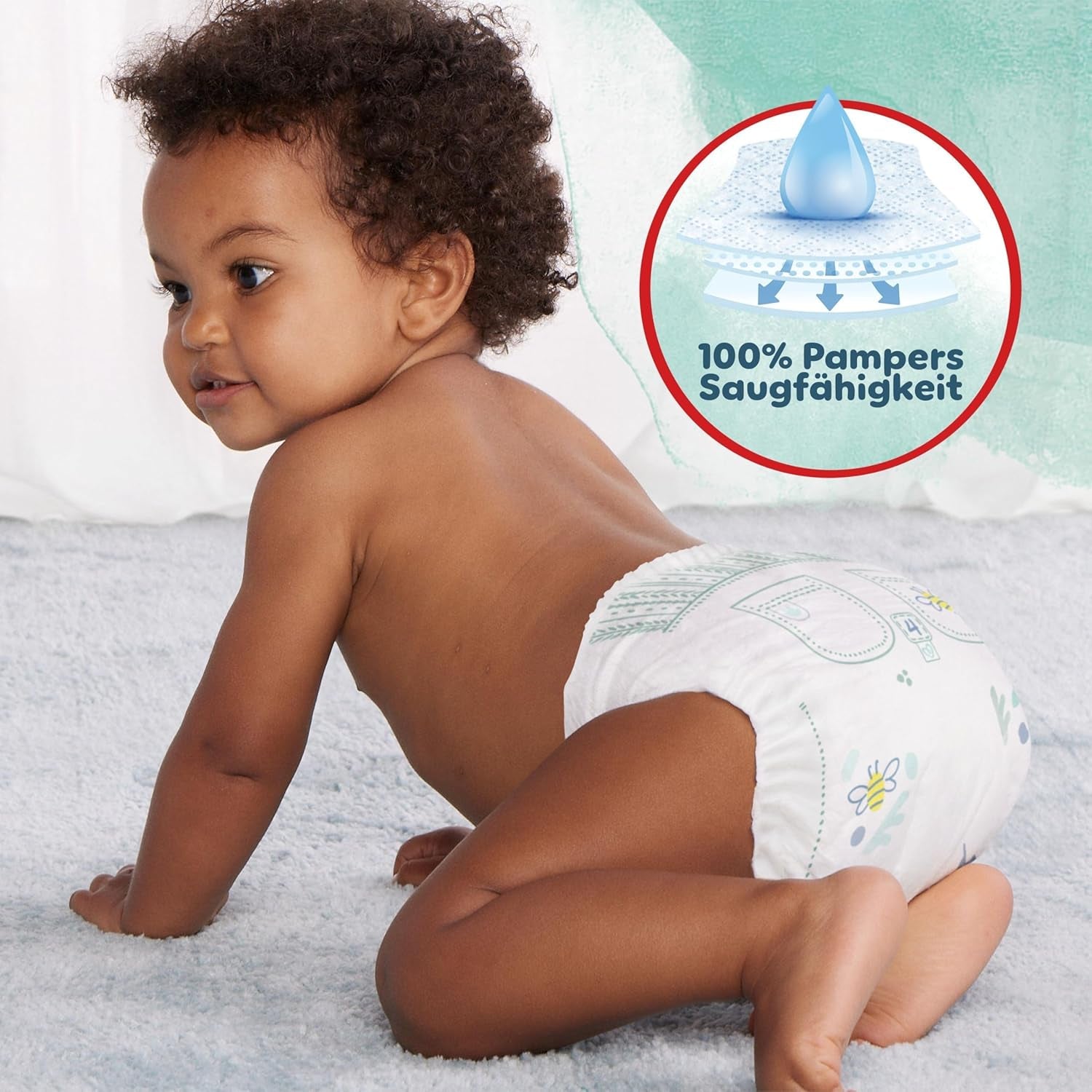 Scutece Pampers Harmony Pants mărimea 4, 168 scutece, 9 kg - 15 kg, protecție delicată a pielii și confort la 360°