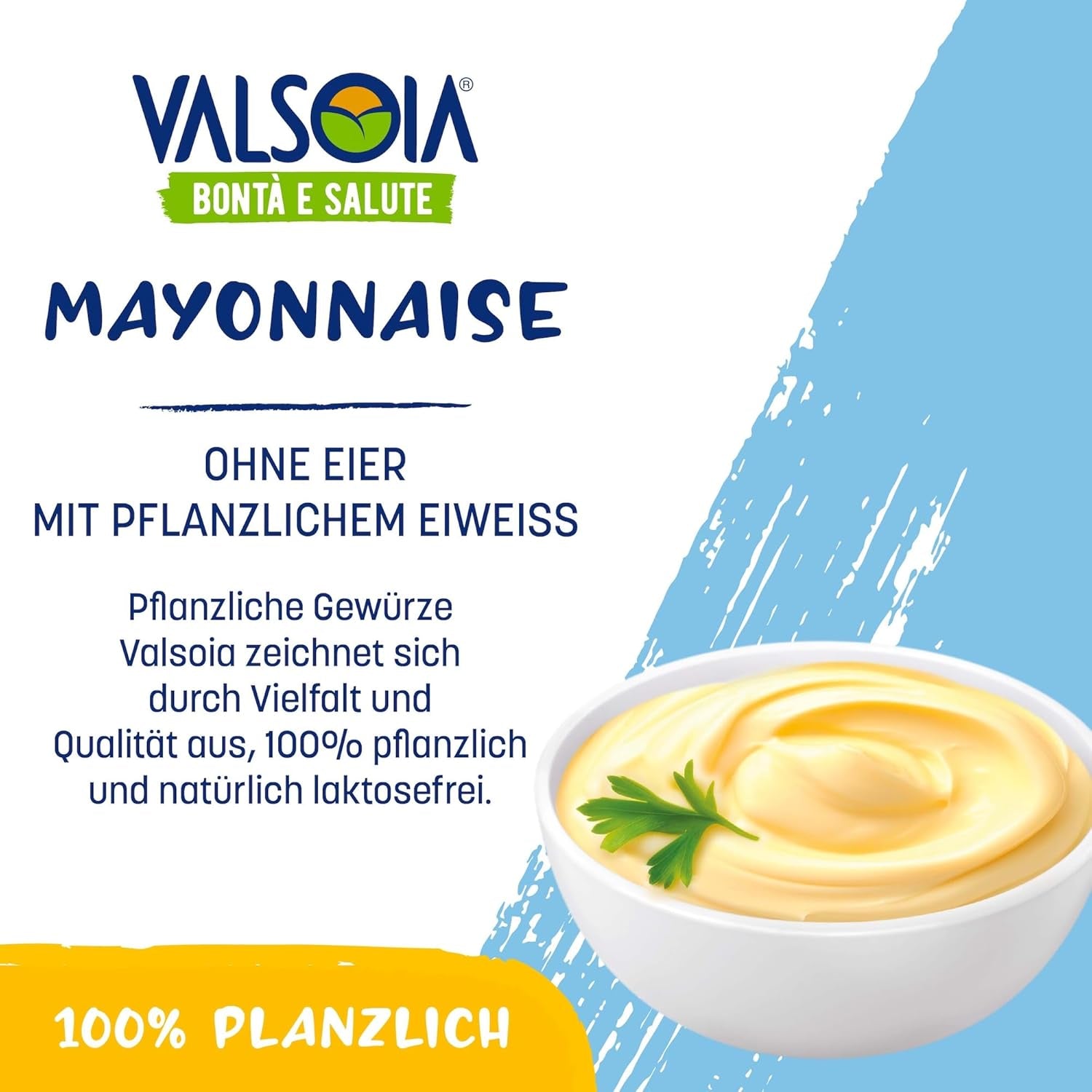 Maioneză pe bază de plante din soia, fără ouă, ideală pentru vegani și vegetarieni, versatilă în bucătărie, 4 x 150 ml