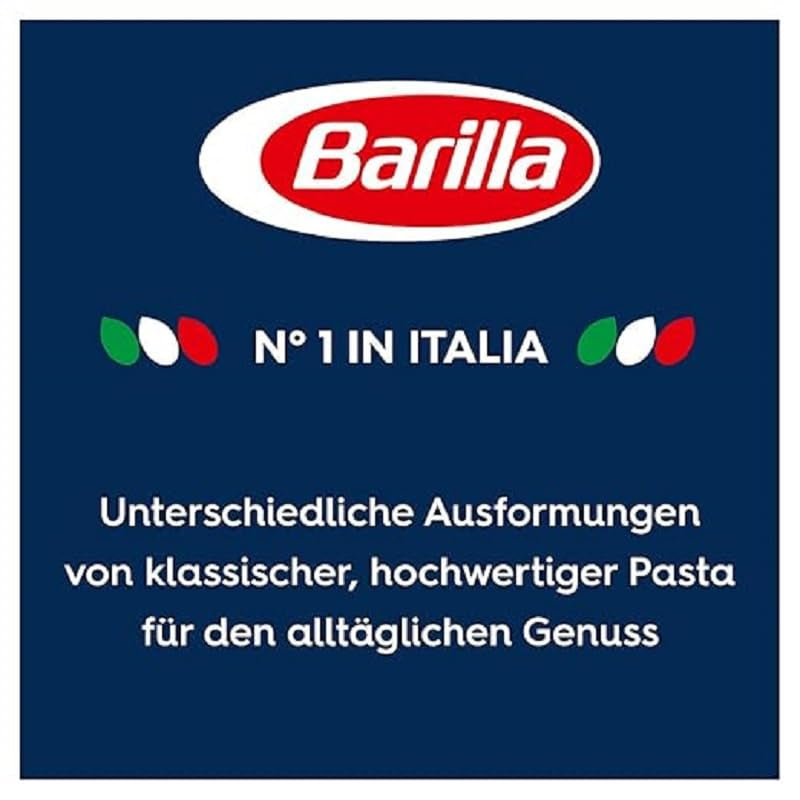 Paste Barilla Classic Girandole nr. 34, făcute din grâu dur de înaltă calitate, întotdeauna al dente (1 x 500 g)