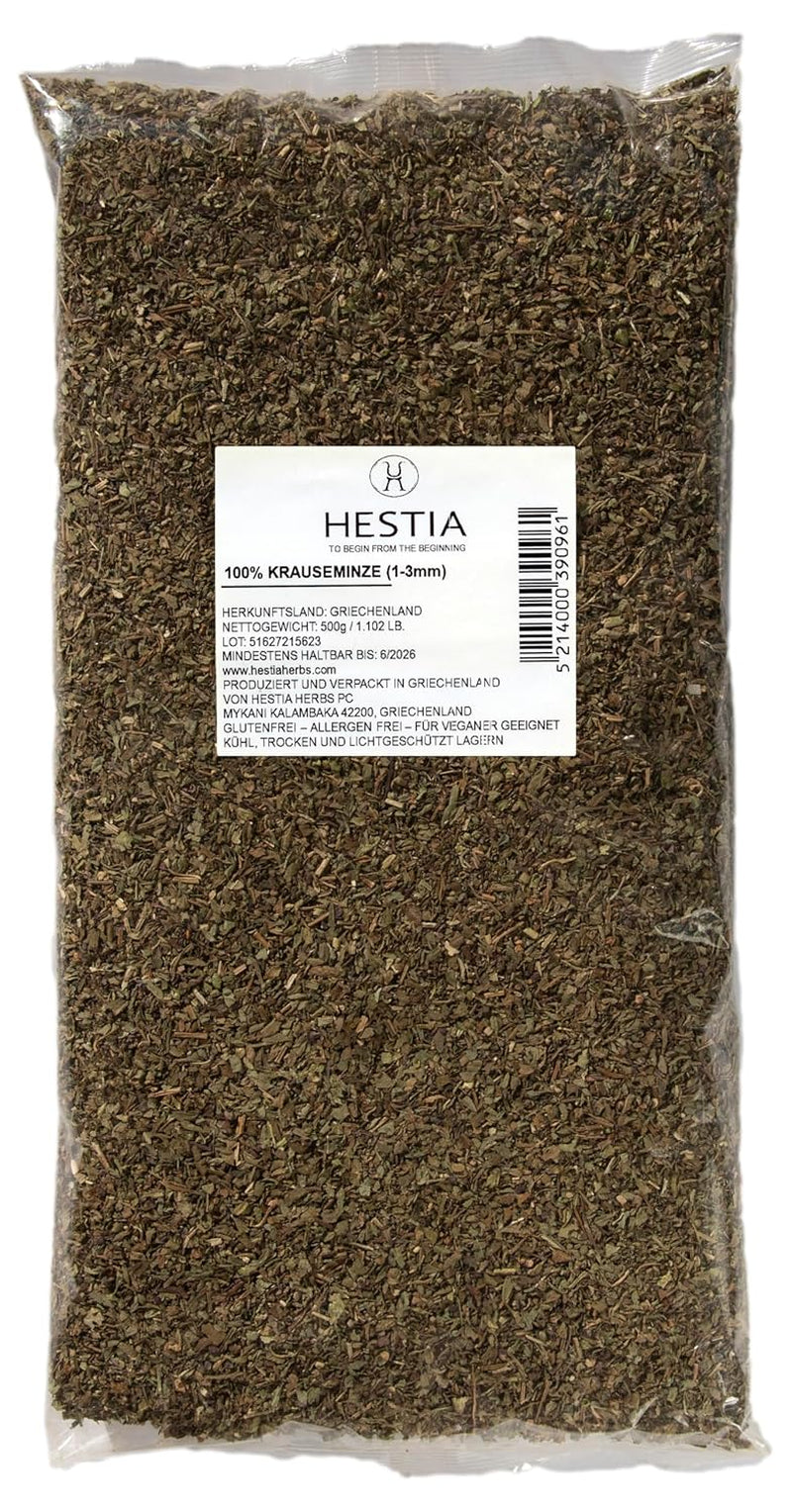 Hestia Herbs Griechischer getrockneter Oregano 500 g, Allergenfrei – Vegan – GVO-frei