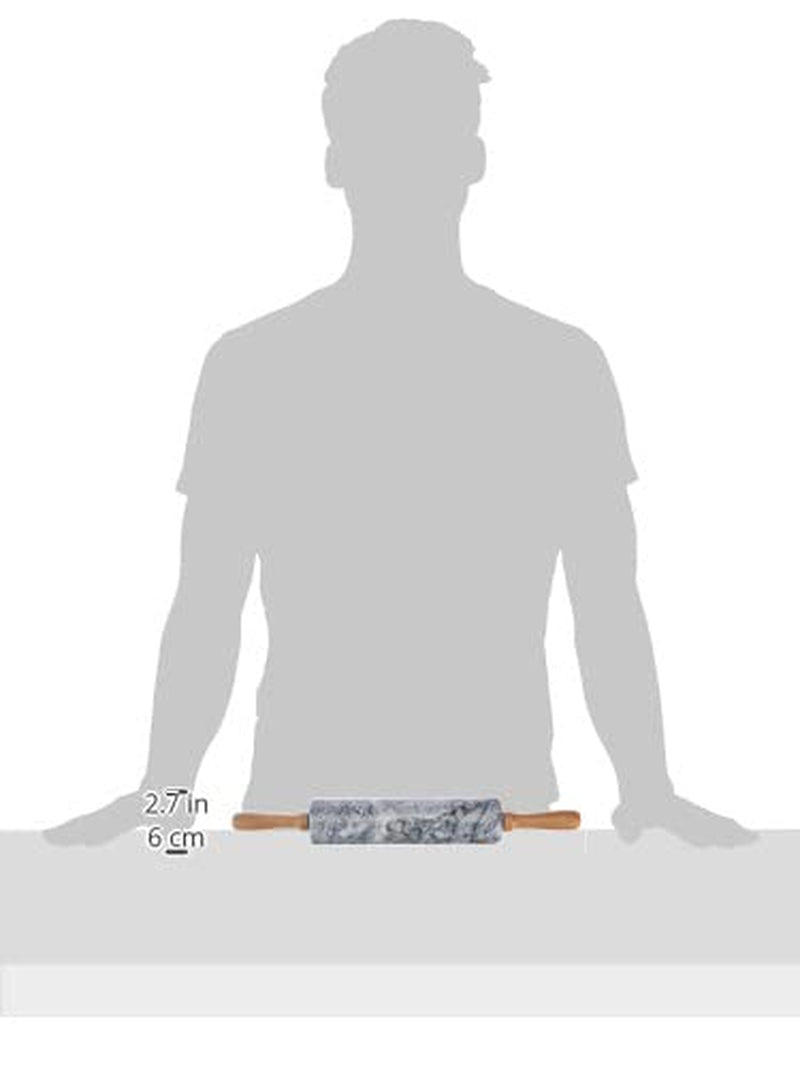 Sucitor din marmură Küchenprofi cu bază din lemn gri-maro, dimensiuni: 5,9 cm x 5,9 cm x 47,3 cm, 10 0248 10 47