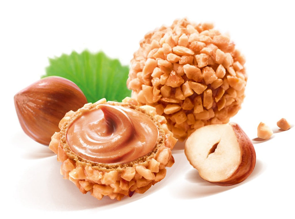 GiOTTO – o specialitate de patiserie preparată după o rețetă italiană originală – coajă de napolitană, umplutură cu lapte și cremă de alune și glazură din bucăți de alune – 10 x 21,5g