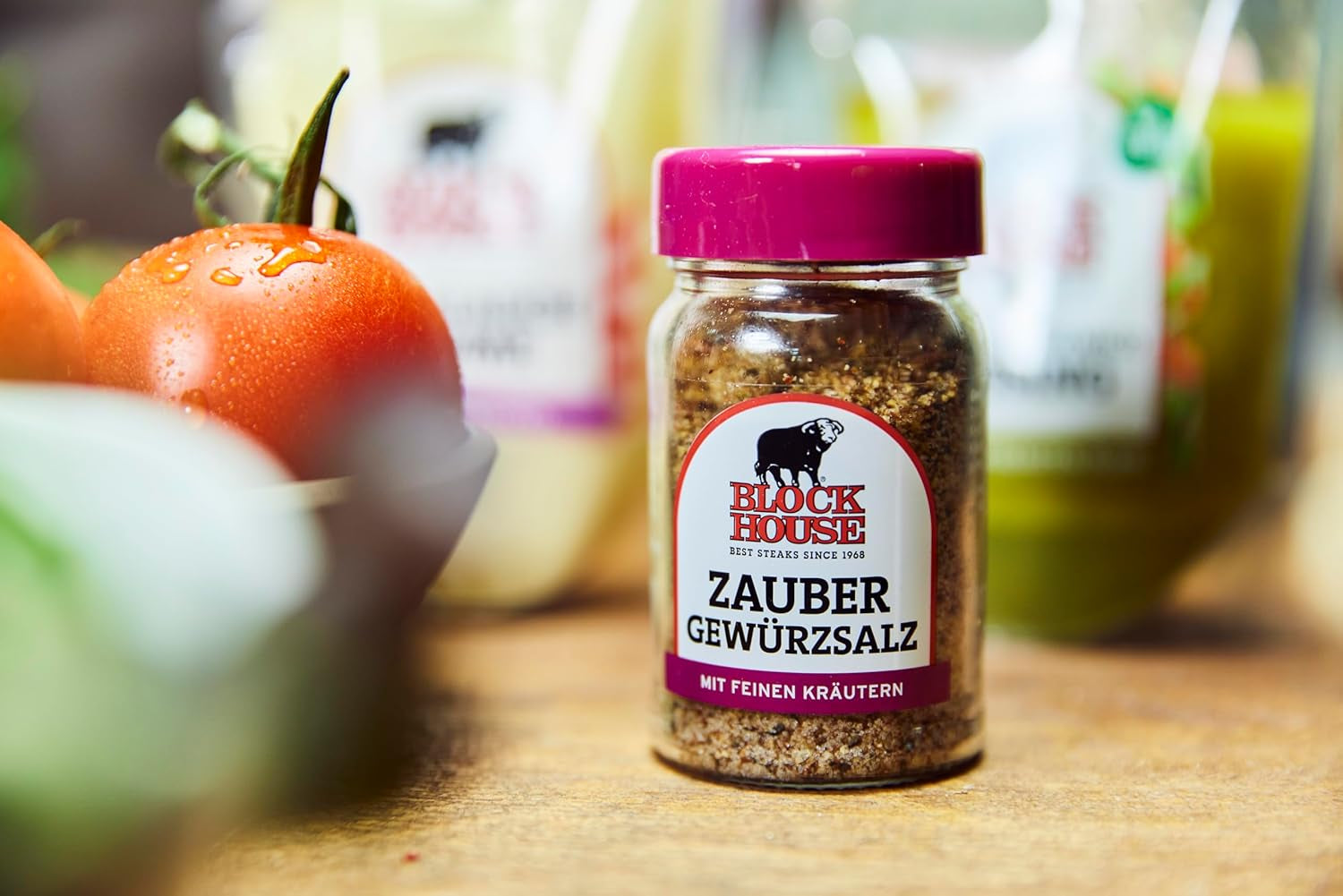 Block House Zaubergewürzsalz, Gewürzmischung für Fleisch, Fisch und Gemüse in Restaurantqualität, 280g Dose mit Streuaufsatz