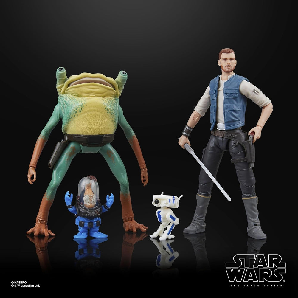 Star Wars seria neagră Cal Kestis, Turgle & Skoova Stev, Star Wars Jedi: Survivor Figuri de acțiune de colecționat (Scară 15 Cm) Action figures Naty Shop