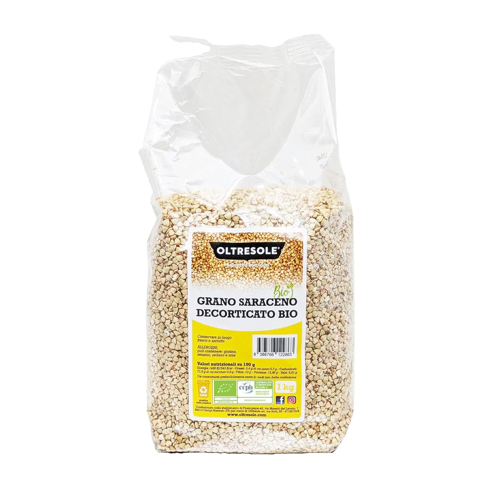 - Bio Buchweizen geschält 5 Kg - Rohgetreide, nicht wärmebehandelt, aus biologischem Anbau, Convenience-Paket