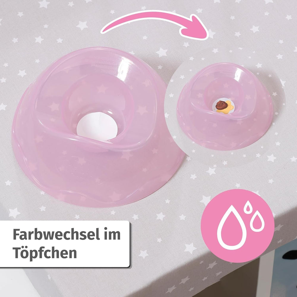 BABY Born Eva 43Cm, păpușă cu 10 funcții și accesorii, pentru copii de la 3 ani, funcționează fără baterie, păpușă mare 43Cm, 836408 Zapf Creation Papusi Naty Shop