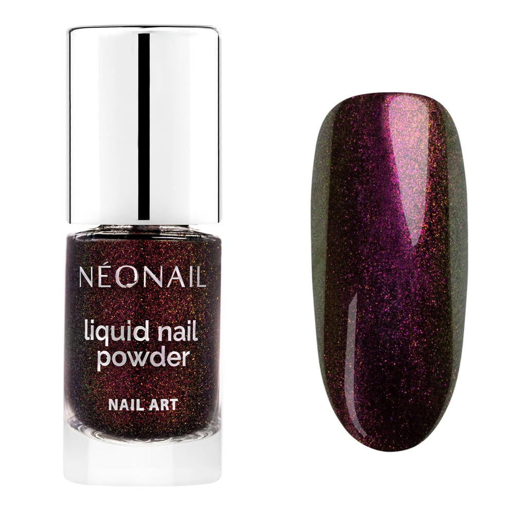 NÉONAIL Liquid Nail Powder Chameleon 04 - Flüssiger Nagelpuder - Chrome Nail Powder - Glitzer Nägel Puder - Nail Art - Nageldesign Zubehör - Glitter Powder - Chrom Nagelpuder - Grün, Gelb - 6,5 Ml