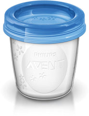 Philips Avent Aufbewahrungssystem Für Muttermilch, Becher Inklusive Deckel, Adapter (Modell SCF618/10) Accesorii Hrana si Alaptare Bebe Naty Shop