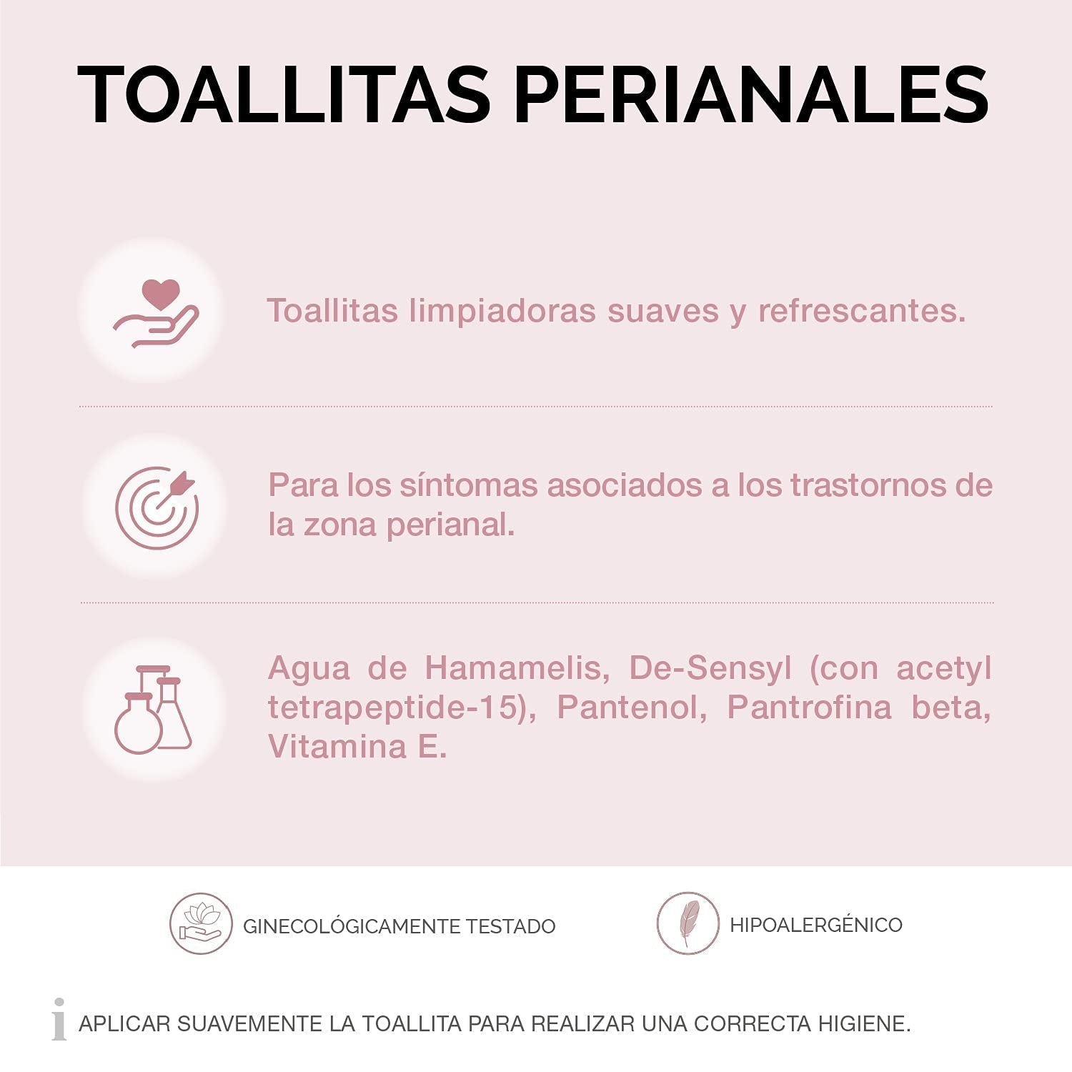 Lab - Șervețele Perianale, Șervețele umede de curățare pentru igiena perianală, Provitamina B5, hidratante, hipoalergenice, fără parabeni și alcool, testate dermatologic - 15 bucăți