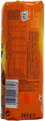 Brandt Hobbits Chocolate, pachet de 265 g - Biscuiți crocanți din cereale integrale cu fulgi de ovăz și ciocolată - Aluat crocant pentru întreaga familie - într-o ruladă practică de biscuiți