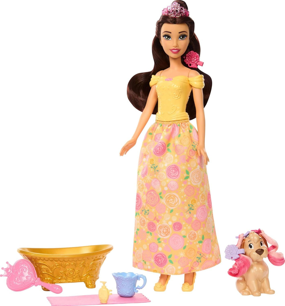Mattel Disney Prinzessin Cinderella Geburtstag Sammelfigur Modepuppe, inspiriert vom Disney-Film, Geschenke für besondere Anlässe für Kinder und Sammler, JCR78, [Mehrfarbig]
