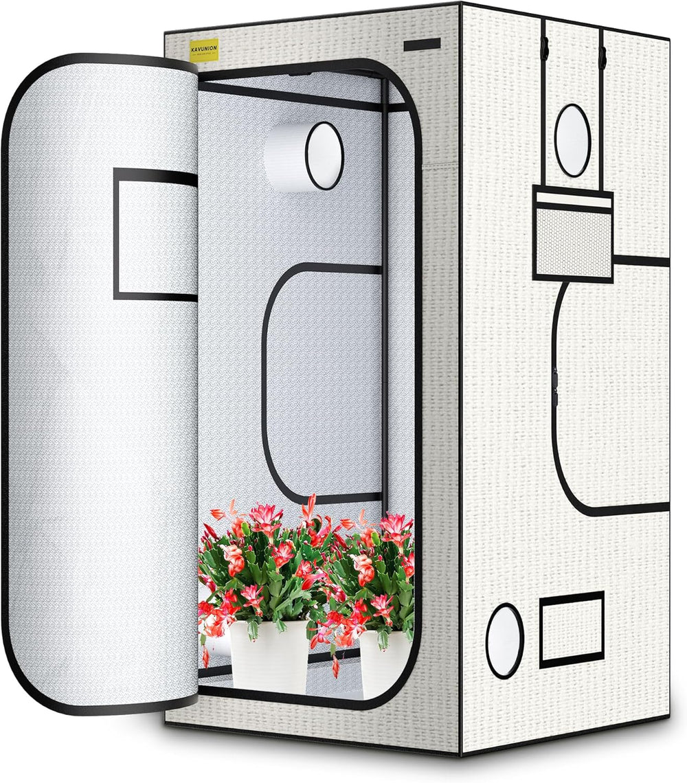 Cort de creștere 60x60x180cm, material Oxford 600D cu folie reflectorizantă de poliester, tuburi de oțel de 22 mm, orificii de ventilație și ferestre de vizualizare, corturi de creștere pentru hidroponie, sere și grădini interioare