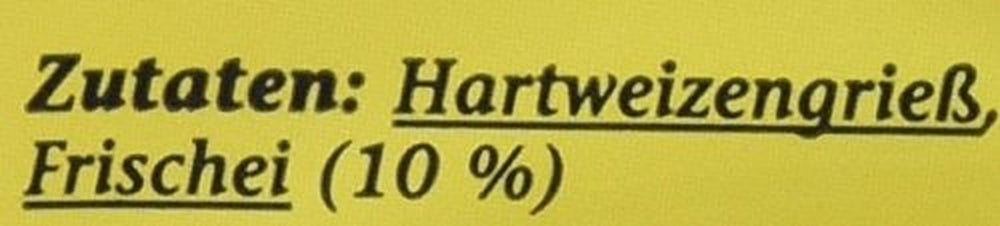 Die Guten feine Frischei-Nudeln Band, 500g