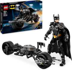 LEGO DC Batman: Batman figurină de construcție cu Batpod, jucărie pentru filmele cu supereroul, set de joacă de aventură pentru copii, cadou pentru băieți și fete 76273 Seturi de constructie Besuche den LEGO-Store Titlu implicit