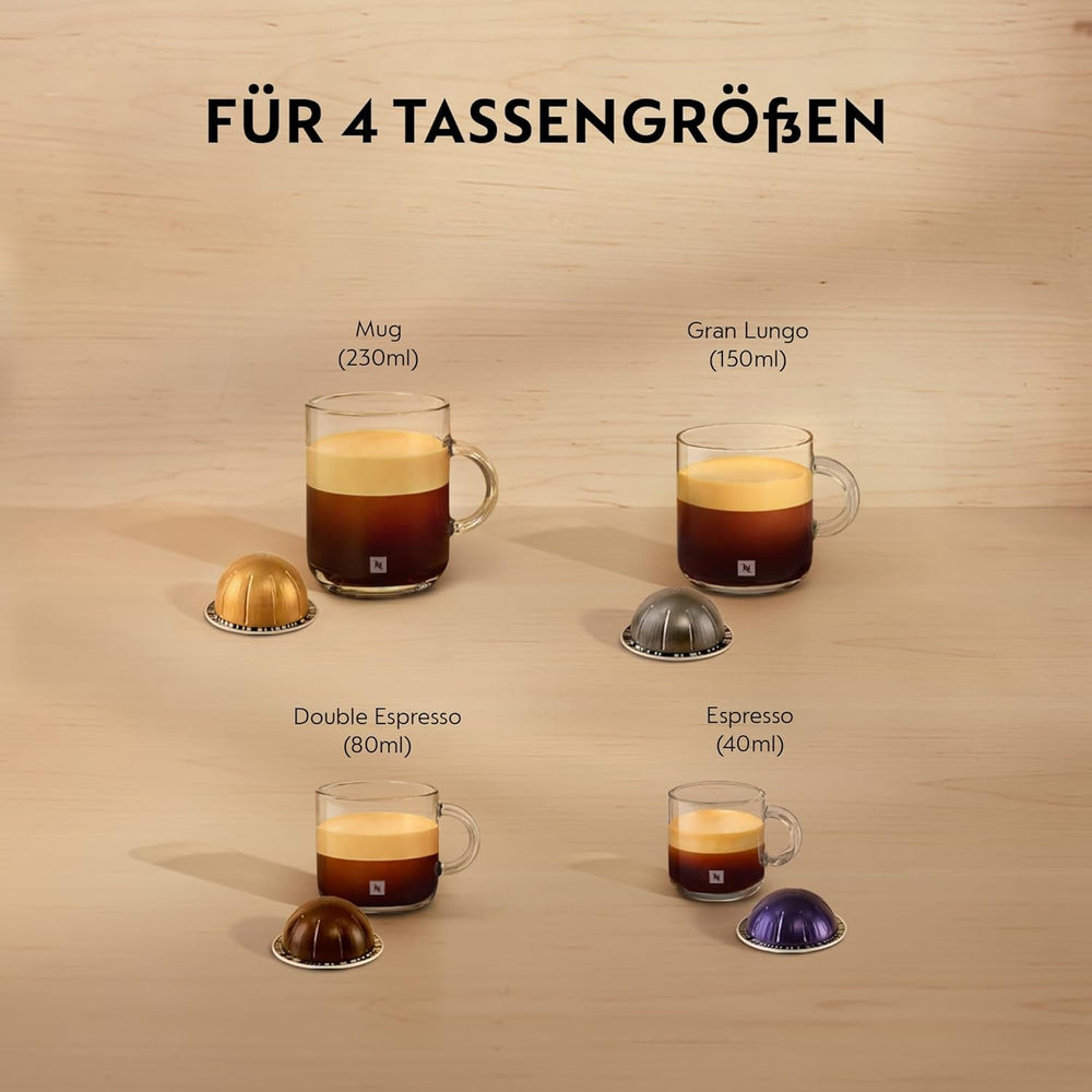 Espressor cu capsule Nespresso Krups Vertuo Pop, capacitate: 560 ml, recunoaștere automată a capsulelor, sistem one-touch, 4 dimensiuni de cești, timp de încălzire scurtat, sustenabil, Aqua Mint, XN9204