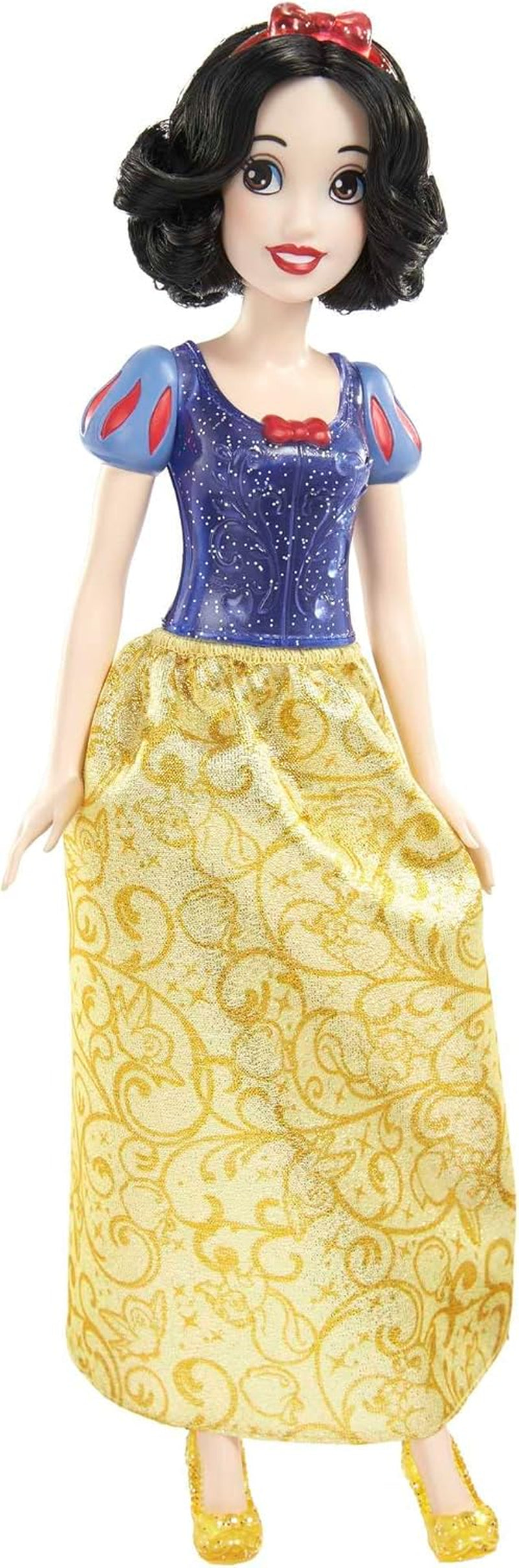 Mattel Disney Princess Toy, păpușă mobilă Albă ca Zăpada, cu haine strălucitoare și accesorii, inspirată de filmul Disney, cadou pentru copii, HLW08 Papusi Naty Shop