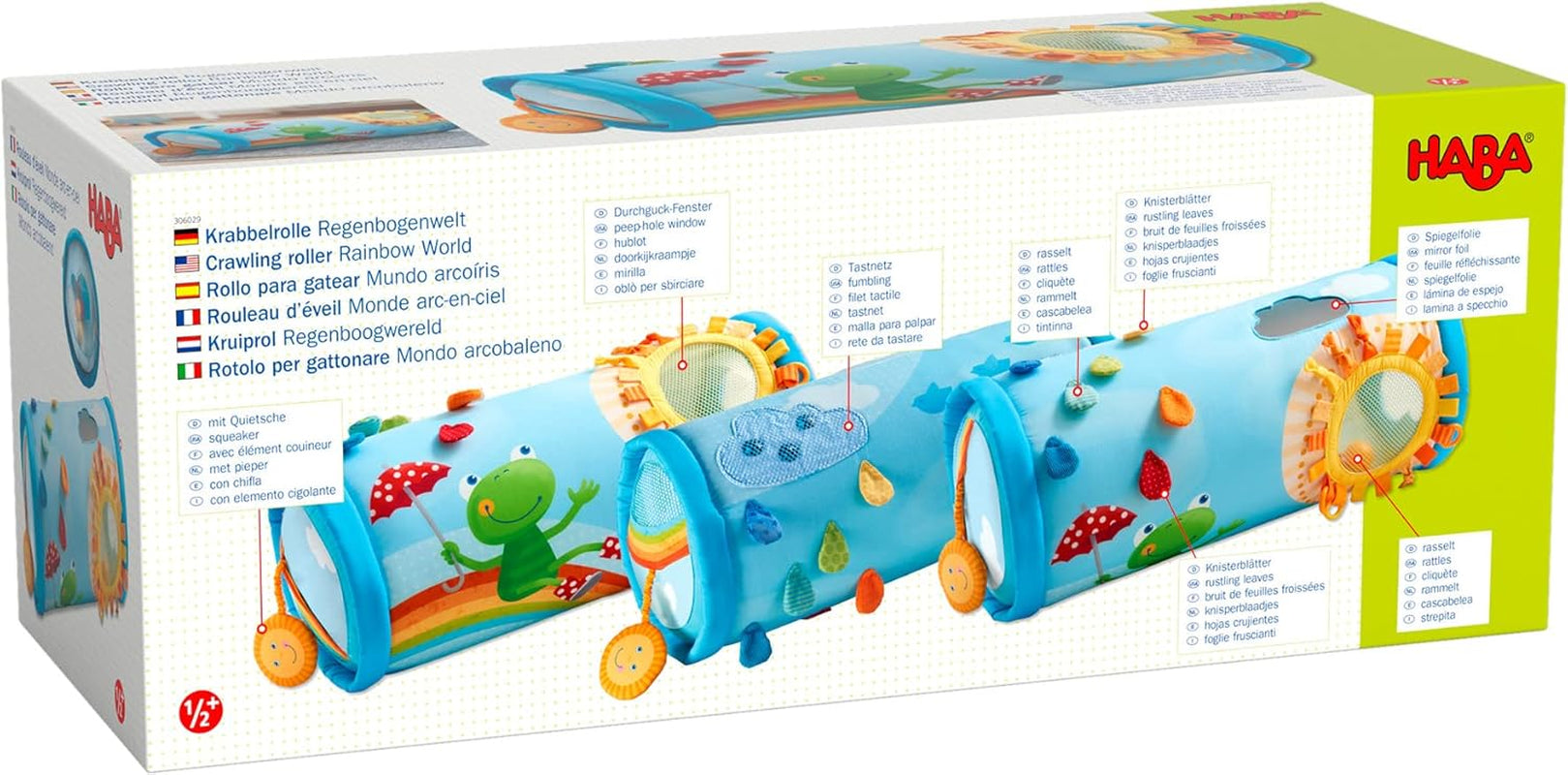 Jucărie pentru copii mici HABA crawling roll rainbow world Jucarii Bebe Naty Shop