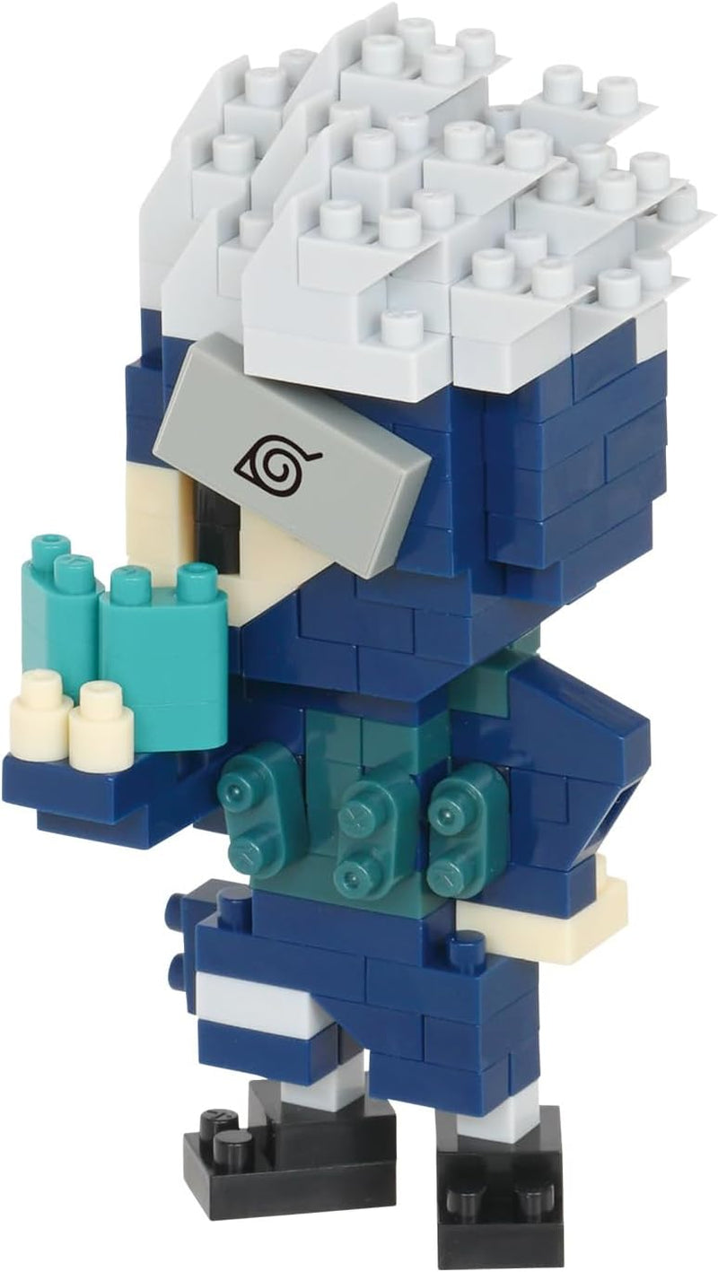 Bandai - Nanoblock - Kakashi Hatake - Mini-Bausteinfigur - Konstruktionsspiel - Bausatz für Manga-Pixel-Figur - NBCC137