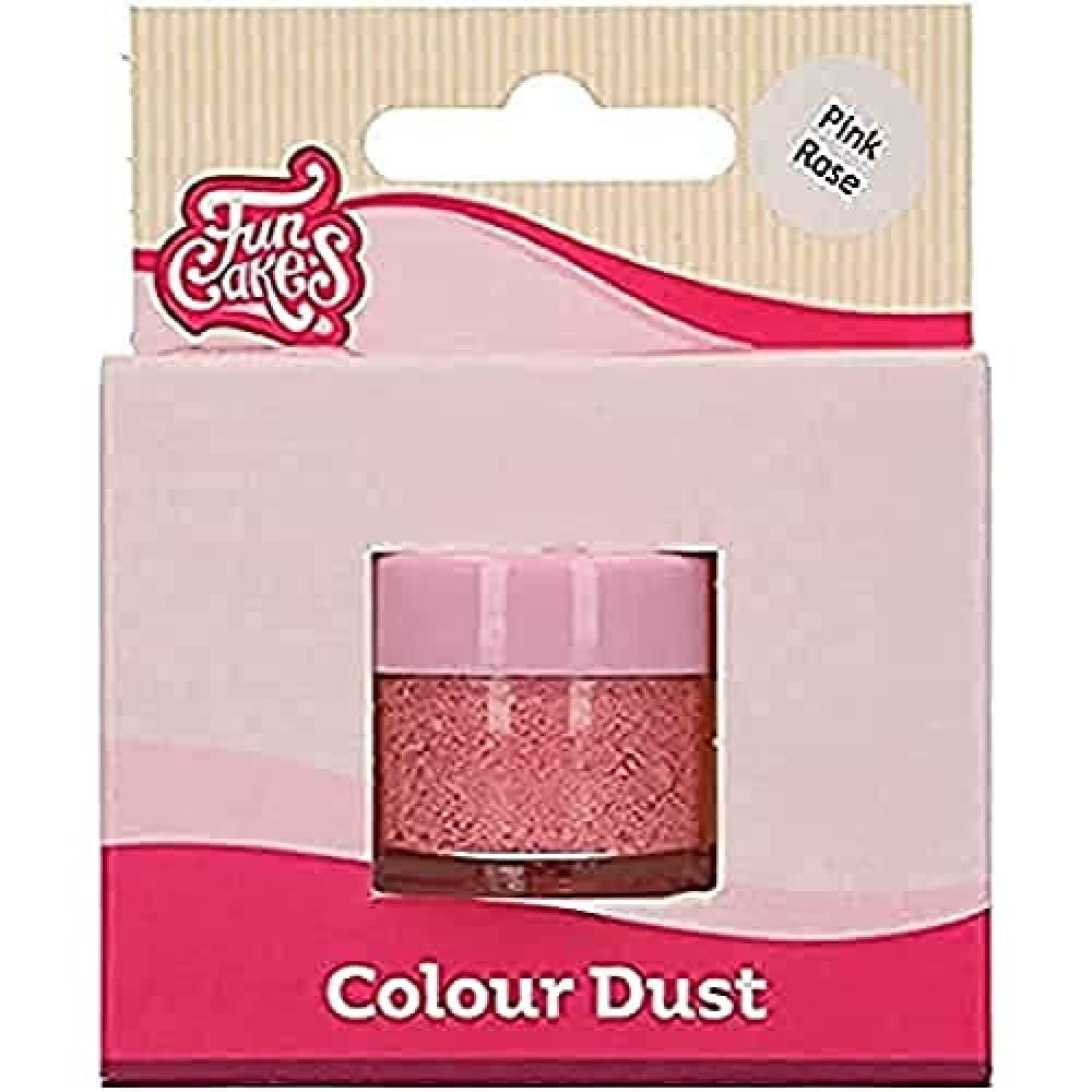 Funcakes Color Dust Pink Rose: Colorant alimentar pudră, pentru decorarea torturilor, certificat Halal
