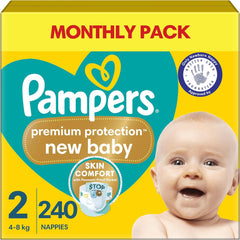 Pampers New Baby mărimea 1 Nou-născut 2-5 kg Pachet de transport, pachet de 4 (4 x 23 bucăți)