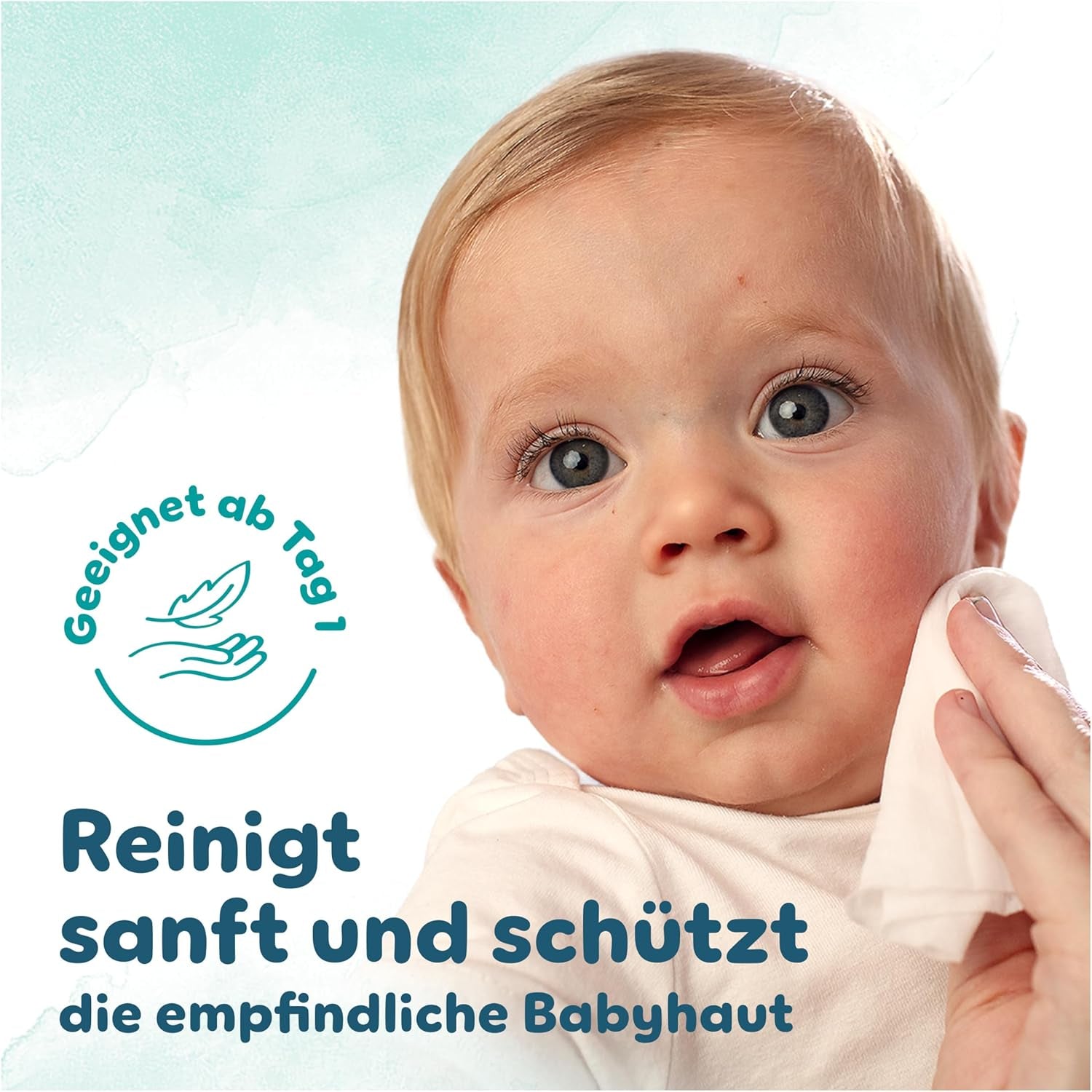 Șervețele umede Pampers Harmony Aqua pentru bebeluși, cutie, 1440 de șervețele (15 x 96), protecție delicată pentru pielea delicată cu 99% apă