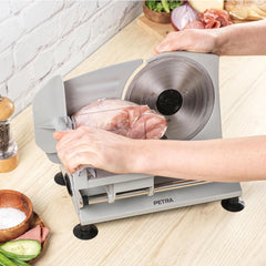 Petra PT4636VDE Feliator electric multifuncțional, grosime de tăiere 1-15Mm, 3 lame din oțel inoxidabil netede Rasnite si Feliatoare Naty Shop