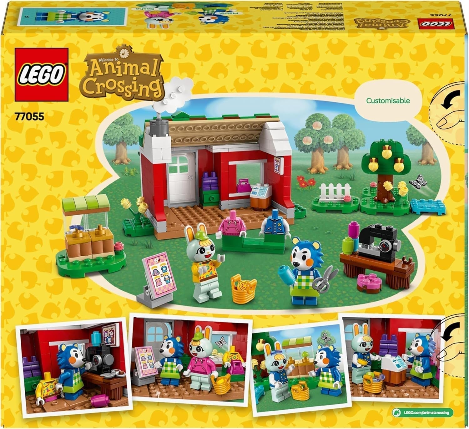 LEGO Animal Crossing Tailoring Sisters, set de construcție creativă pentru jocuri de rol, cadou pentru fete, băieți și fani ai jocurilor video cu vârsta de peste 6 ani, set de joacă de aventură 77055 Seturi de constructie Besuche den LEGO-Store